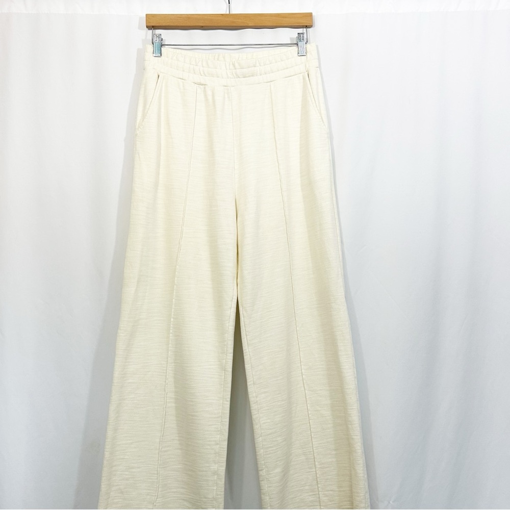 AG Adriano Goldschmied The North Cotton Wide Leg Pants in Ivory - Picture 5 of 12